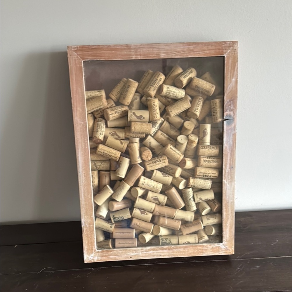 Wooden Cork Display Case